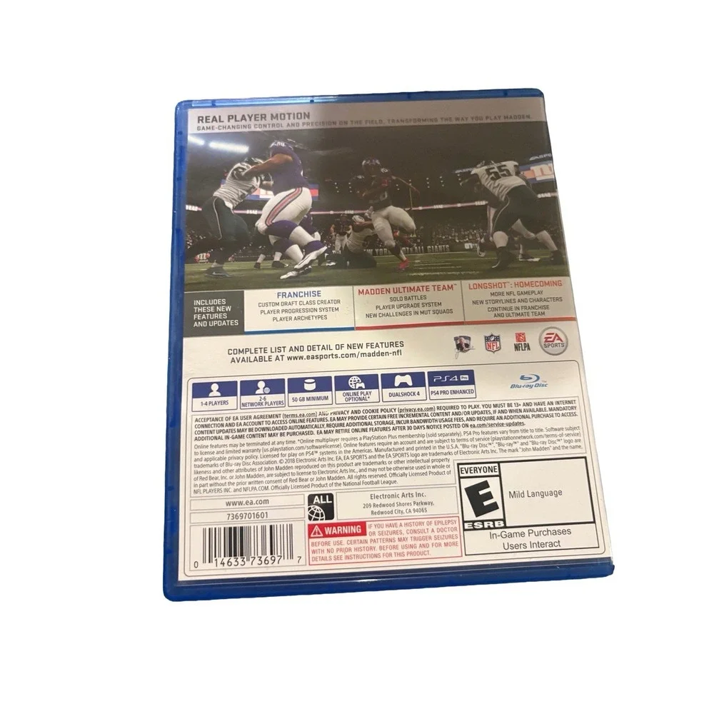 Madden NFL 19 (PlayStation 4, 2018)‎